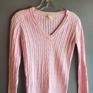 Sweet Romeo Pink Vneck Sweater - Size M